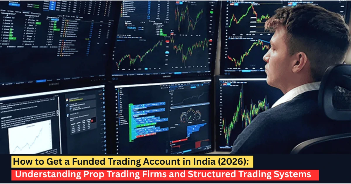 funded trading account concept and prop trading firm environment