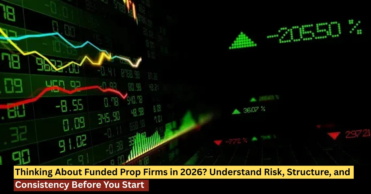 Funded prop firms 2026 trading chart showing risk, structure and consistency in financial markets