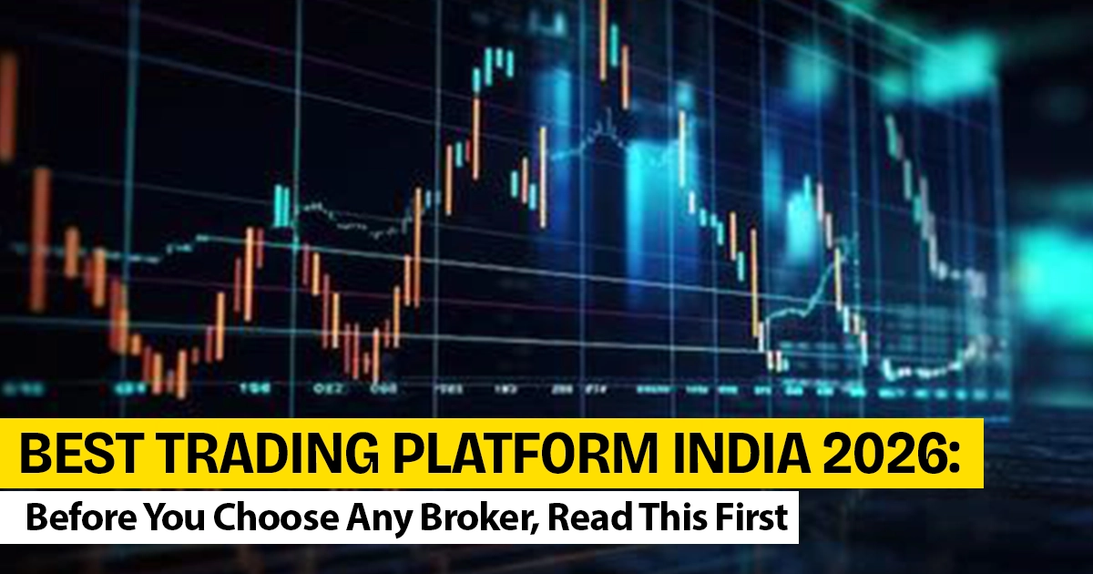 User placing trade on online brokerage platform in India