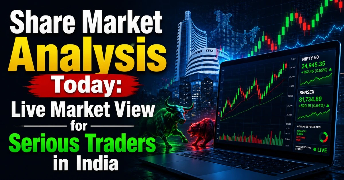 Share market analysis today with live Nifty Sensex view and BearStreet trading insights
