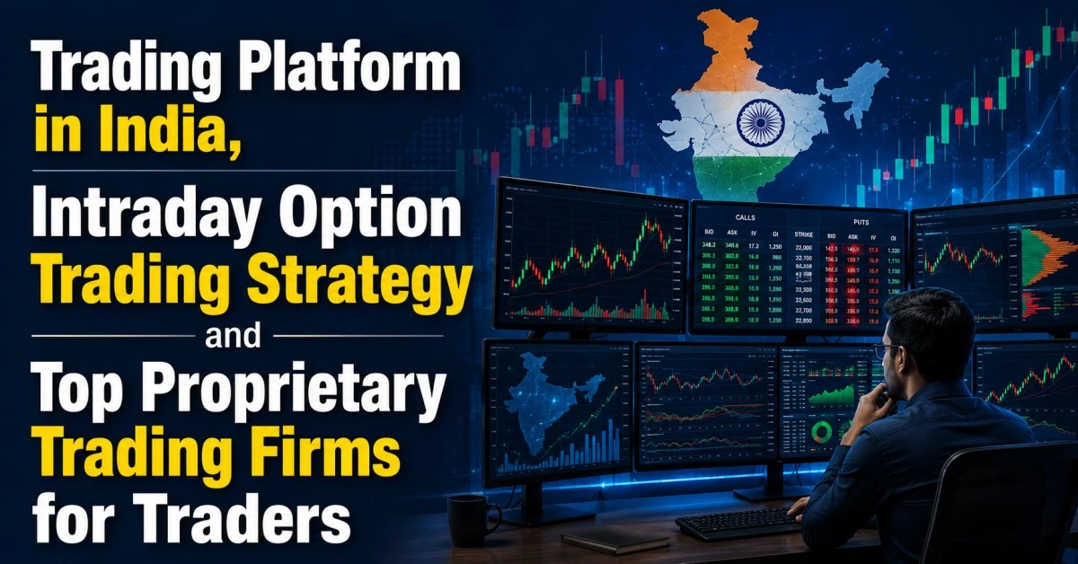 Trader using day trading platform in India with option strategy and proprietary trading setup