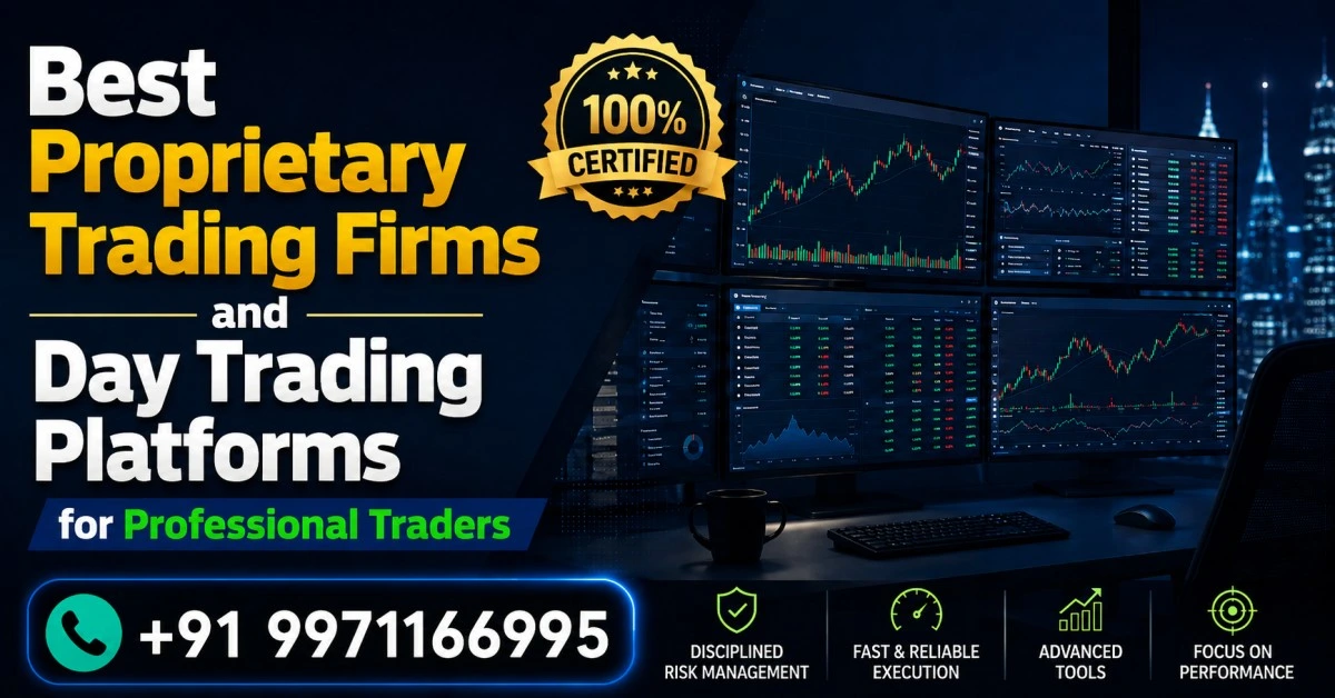 Best proprietary trading firms and day trading platforms for professional traders with advanced trading desk setup and market charts.